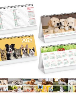 Calendario da tavolo Cani e Gatti