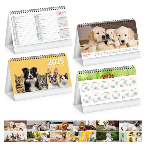 Calendario da tavolo Cani e Gatti