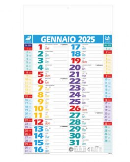 Calendario olandese multicolor