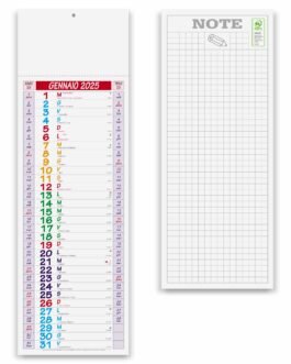 Calendario silhouette multicolor