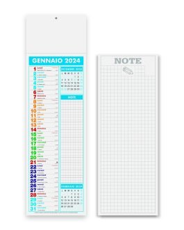 Calendario silhouette multicolor