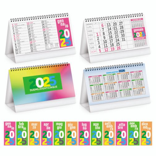 Calendario da tavolo Color table